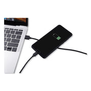USB to USB-C Cable, 10 ft, Black