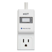 Surge Protector, 6 AC Outlets, 8 ft Cord, 900 J, White