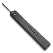 Essential SurgeArrest Surge Protector, 7 AC Outlets, 6 ft Cord, 1,440 J, Black