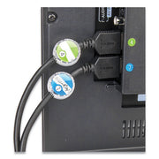 Cord ID Kit, (12) Regular and (12) Jumbo-Sized Cord Identifiers, (72) Color-Coded Stickers, (36) Identifier Inserts