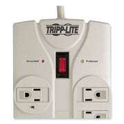 Protect It! Surge Protector, 8 AC Outlets, 25 ft Cord, 1,440 J, Light Gray