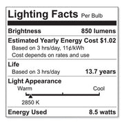 Reveal HD+ LED A19 Light Bulb, 8.5 W, 4/Pack