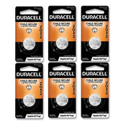 Lithium Coin Batteries With Bitterant, 2032, 6/Box