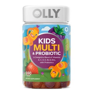 OLLY Kids Multivitamin + Probiotic Gummy, Berry, 160 ct.1